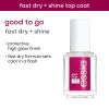 essie 8 Free Vegan Nail Care Clear Top Coat, Good To Go, 0.46 fl oz