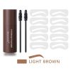 3pcs Eyebrow Stamp Shaping Kit Reusable Makeup Brow Powder Cosmetic Set