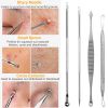 7 Pcs Blackhead Remover Kit Stainless Steel Pimple Comedone Acne Extractor Needle Tools