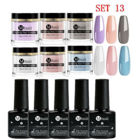 Mtssii 10g Dipping Nail Powder Set Matte Nail Glitter Dippin (Option: Apricot)