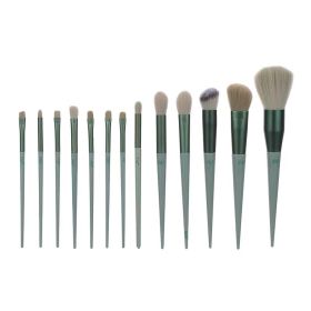 13 Makeup Brushes Green Beauty Quick-drying Set Super Soft Blush Loose Powder (Option: 13green opp bags)