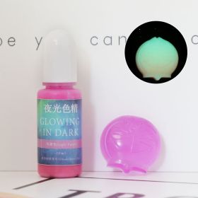 DIY Epoxy Resin Luminous Pigment UV Crystal Drop Glue Mold Color With Luminous Color Essence (Option: Light Purple-10ML)