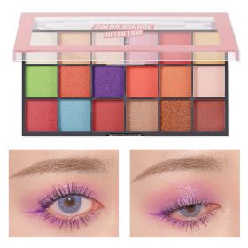 Pearlescent Matte Face Repair Plate Color Makeup Eye Shadow Plate (Option: C01)