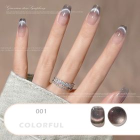 Dream Dynamic Crystal Cat Eye Whitening Phototherapy Nail Enamel (Option: C01)