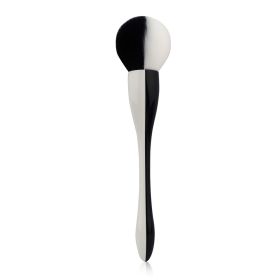 Small Waist Powder Brush Single Large Two-color Round Head (Option: Black And White)