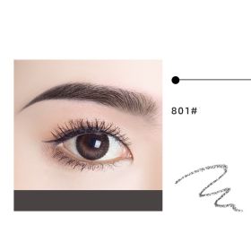 Waterproof And Long-lasting Non-fading Double-ended Eyebrow Pencil (Option: 801black-Ordinary)