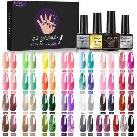 60 Colors Nail Art Functional Adhesive Set Removable (Option: ZH2451)