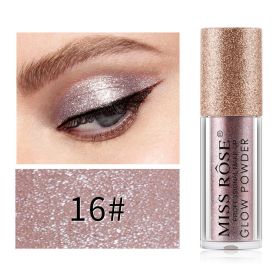 Waterproof Roller Eyeshadow Powder Monochrome Glitter Beads (Option: 16 Style)