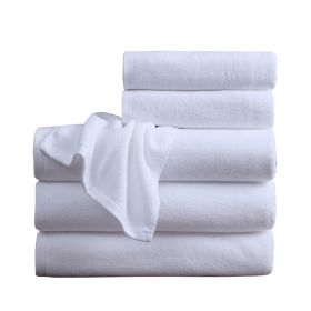 Cotton White Bath Towel Special Soft Bed Towel Cotton Thickened Absorbent (Option: 500g Durable 21Shares 140x70)