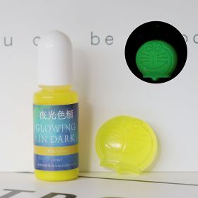 DIY Epoxy Resin Luminous Pigment UV Crystal Drop Glue Mold Color With Luminous Color Essence (Option: Yellow-10ML)