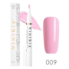 One-Step Glue Lazy Pen White Three-in-one UV Polish Convenient And Fast Beginner Manicure (Option: G207 009)