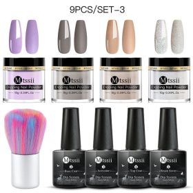 Mtssii 10g Dipping Nail Powder Set Matte Nail Glitter Dippin (Option: NZH10847)