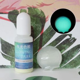 DIY Epoxy Resin Luminous Pigment UV Crystal Drop Glue Mold Color With Luminous Color Essence (Option: Jade white-10ML)