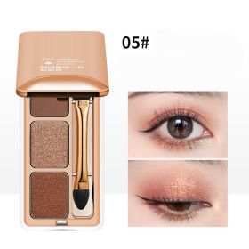 Three Color Eye Shadow Plate With Pearly Light (Option: Color5)