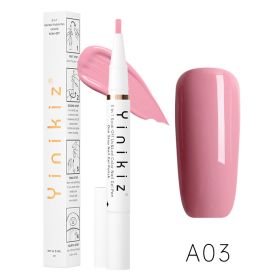 One-Step Glue Lazy Pen White Three-in-one UV Polish Convenient And Fast Beginner Manicure (Option: G207 A03)