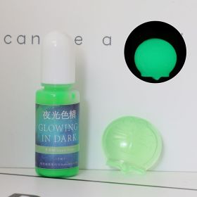 DIY Epoxy Resin Luminous Pigment UV Crystal Drop Glue Mold Color With Luminous Color Essence (Option: Apple green-10ML)