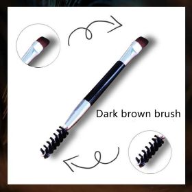 3 In 1 Eyebrow Cream Anti Brow Brush Set (Option: Dark brown plus brush)