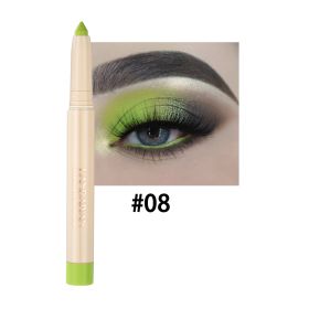 Cosmetic Eyeliner Gel Pen Lying Silkworm Mermaid Eye Shadow Pen Dual-use (Option: 08color)