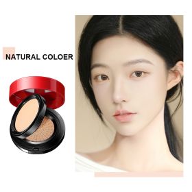 Double-layer Red Cushion Powder Bb Cream Concealer Set Makeup (Option: Natural color)