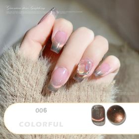 Dream Dynamic Crystal Cat Eye Whitening Phototherapy Nail Enamel (Option: C06)