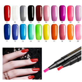 One-step Gel Nail Polish Pen 20-color Series (Option: 20pcs set)