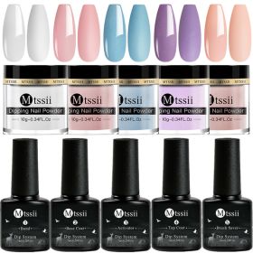 Mtssii 10g Dipping Nail Powder Set Matte Nail Glitter Dippin (Option: NZH12471)