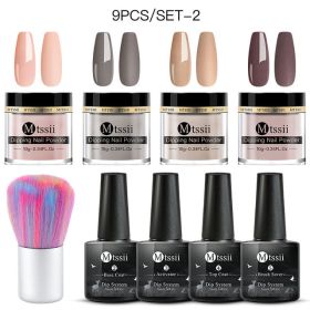 Mtssii 10g Dipping Nail Powder Set Matte Nail Glitter Dippin (Option: NZH10846)