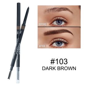 PHOERA New 5 Color Thin Eyebrow Pencil (Option: 103Dark Brown)