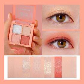 Simple Multicolor Pearly Earth Eyeshadow Palette (Option: Pink diamond sweetheart)