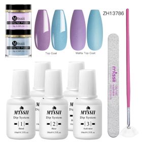 Mtssii 10g Dipping Nail Powder Set Matte Nail Glitter Dippin (Option: NZH13786)