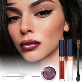 Glitter Lip Gloss Suit Cold Color Pallete (Option: Style5)