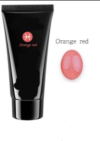 Nail Art Paper Free Holder Quick Extension Painless Phototherapy Crystal Glue 30ml (Option: 30ml Orange Red)