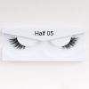 1Pair Mink Half Lashes Soft Thick Eye End Lengthening Faux Eyelashes Natural Long Handmade Eyelash Cross Curl 3D Lash For Makeup