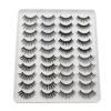 20 Pairs Mink Lashes Natural False Eyelashes Dramatic Volume Fake Lashes Soft Thick Long Eyelashes Wispy Makeup Extension 2022