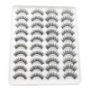 20 Pairs Mink Lashes Natural False Eyelashes Dramatic Volume Fake Lashes Soft Thick Long Eyelashes Wispy Makeup Extension 2022