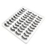 20 Pairs Mink Lashes Natural False Eyelashes Dramatic Volume Fake Lashes Soft Thick Long Eyelashes Wispy Makeup Extension 2022