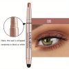 12 Color Eyeshadow Stick Eyeliner Pen, Highlighter Glitter Pearly Shimmer Matte Eyeshadow Pen, Eye Makeup Brightening Stick