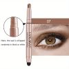 12 Color Eyeshadow Stick Eyeliner Pen, Highlighter Glitter Pearly Shimmer Matte Eyeshadow Pen, Eye Makeup Brightening Stick