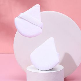 Puff Suede Dry Powder Puff Fan Loose Powder Puff Makeup Sponge (Option: Opp8-White)