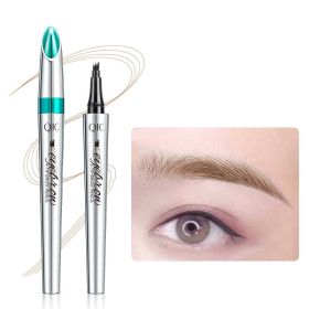 Wholesale Four-fork Head Eyebrow Pencil (Option: Light brown eyebrow pencil)