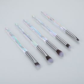 Eye Makeup Brush Eye Shadow Brush Set Beginner Nose Shadow Brush Soft Lip Brush (Option: White brown-5PCS)