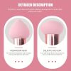 3Pcs Foundation Sponge Powder Puff Mushroom Head Cosmetic Blending Sponge Makeup Puff Facial Sponge BB Cream Foundation Makeup Tool