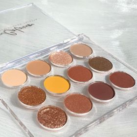 Magic Color Transparent 12 Color Eye Shadow Plate (Option: 02color)