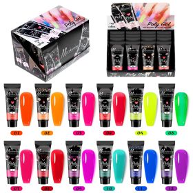 12 Color Extender Sequin Nail Enhancement Set (Option: Fluorescence)