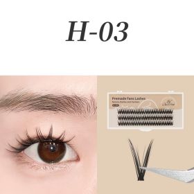 0.07mm Black Natural Bushy Sessile Trichoderma Grafted Ciliary (Option: 3 Style-12mm)