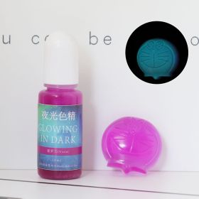 DIY Epoxy Resin Luminous Pigment UV Crystal Drop Glue Mold Color With Luminous Color Essence (Option: Violet-10ML)