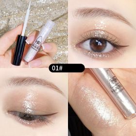 Star Diamond Eye Glitter Shadow Liquid Pearl (Option: White moonlight)