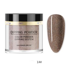 Mtssii 10g Dipping Nail Powder Set Matte Nail Glitter Dippin (Option: Infiltrating Powder14)