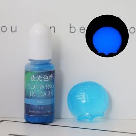 DIY Epoxy Resin Luminous Pigment UV Crystal Drop Glue Mold Color With Luminous Color Essence (Option: Blue-10ML)